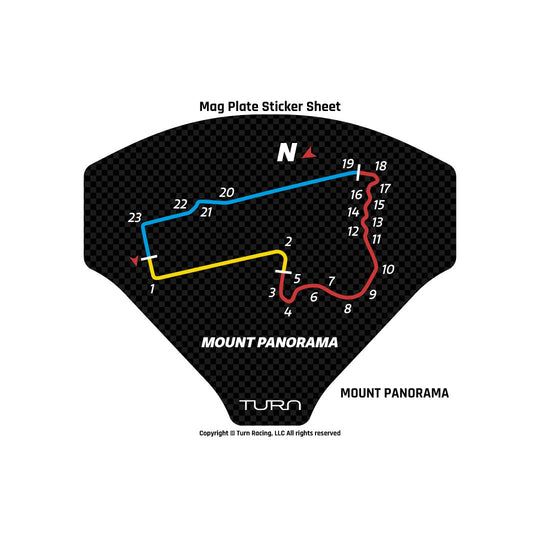 Turn Racing Mag Plate Sticker Sheets