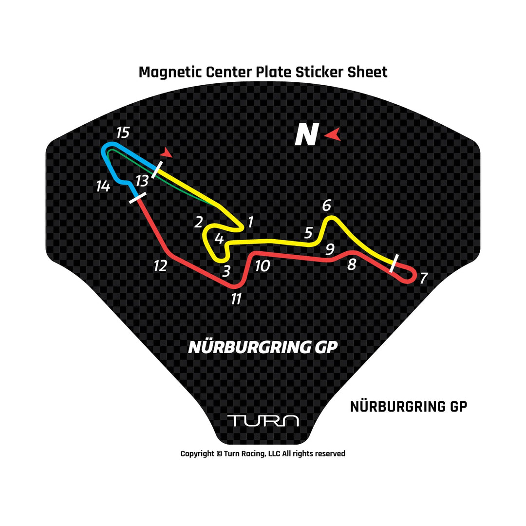 Turn Racing Mag Plate Sticker Sheets