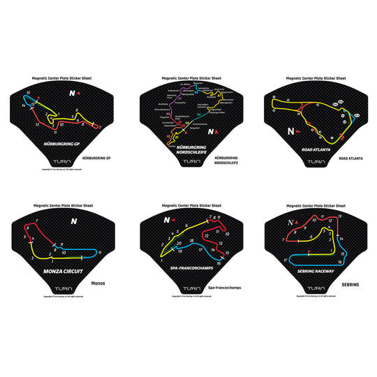 Turn Racing Mag Plate Sticker Sheets