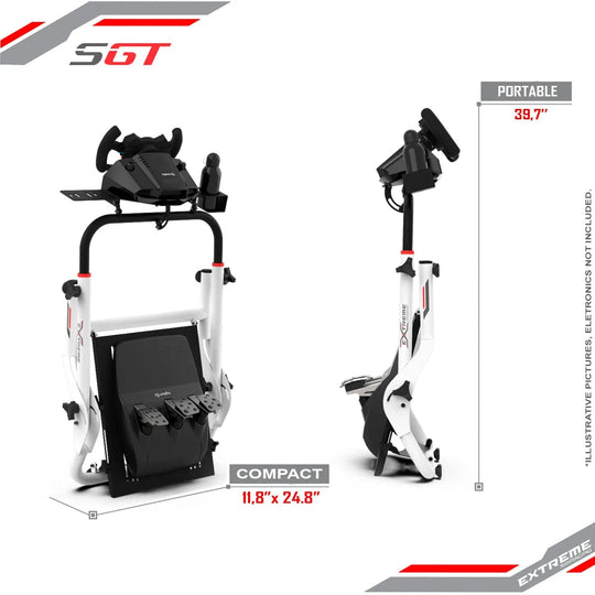 WHEEL STAND SGT WHITE EDITION (WHEEL LOCKS INCLUDED)