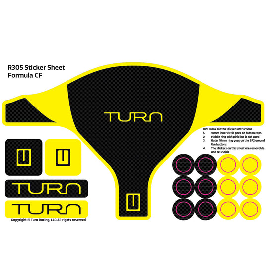 Turn Racing R305 Sticker Sheets