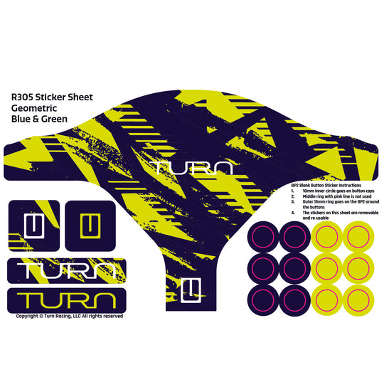 Turn Racing R305 Sticker Sheets