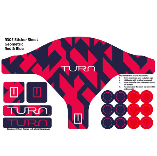 Turn Racing R305 Sticker Sheets