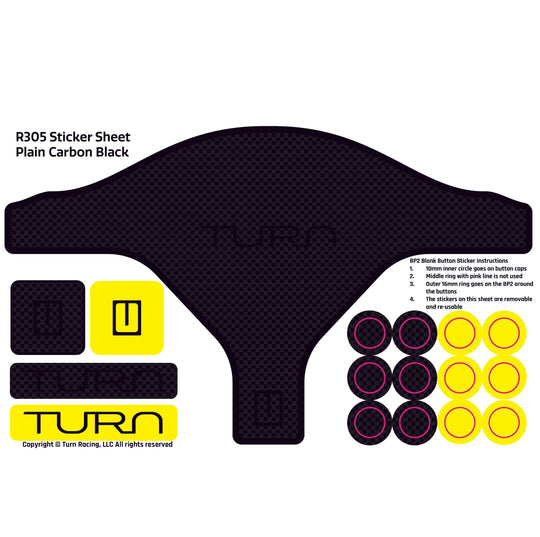 Turn Racing R305 Sticker Sheets