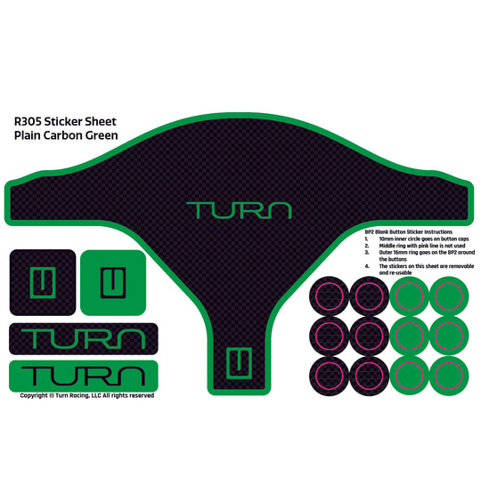 Turn Racing R305 Sticker Sheets