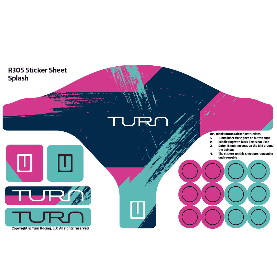 Turn Racing R305 Sticker Sheets