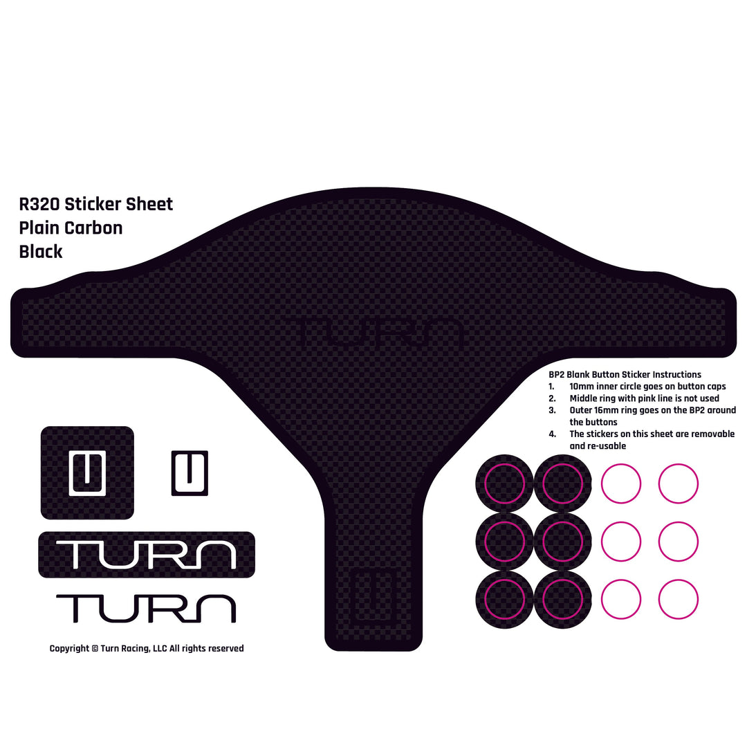 Turn Racing R320 Sticker Sheets