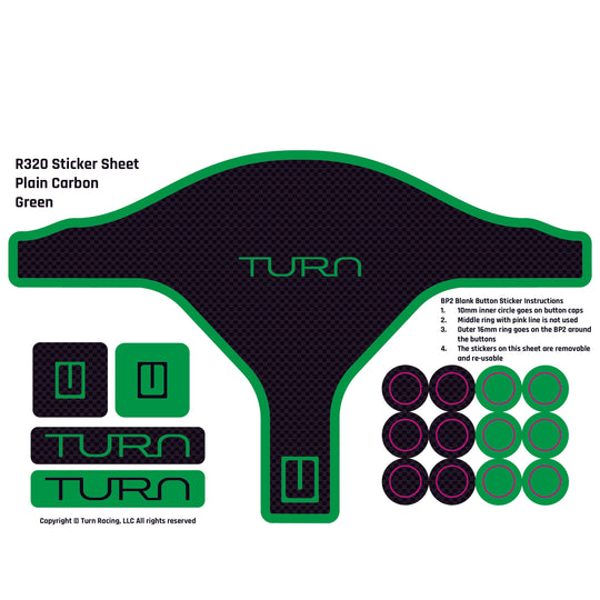 Turn Racing R320 Sticker Sheets