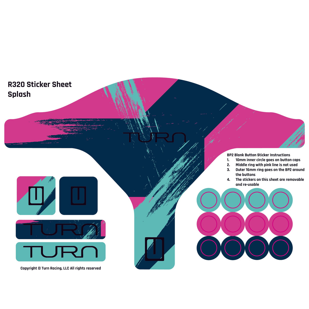 Turn Racing R320 Sticker Sheets