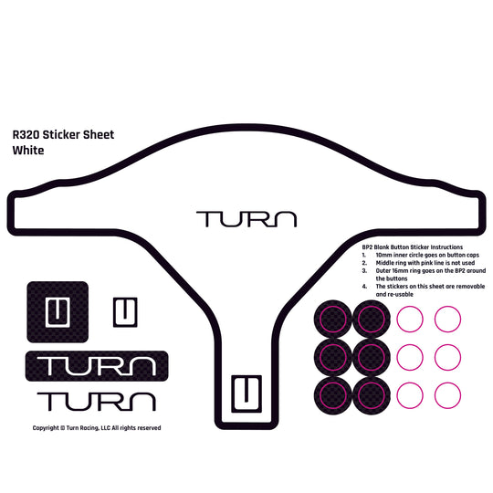 Turn Racing R320 Sticker Sheets