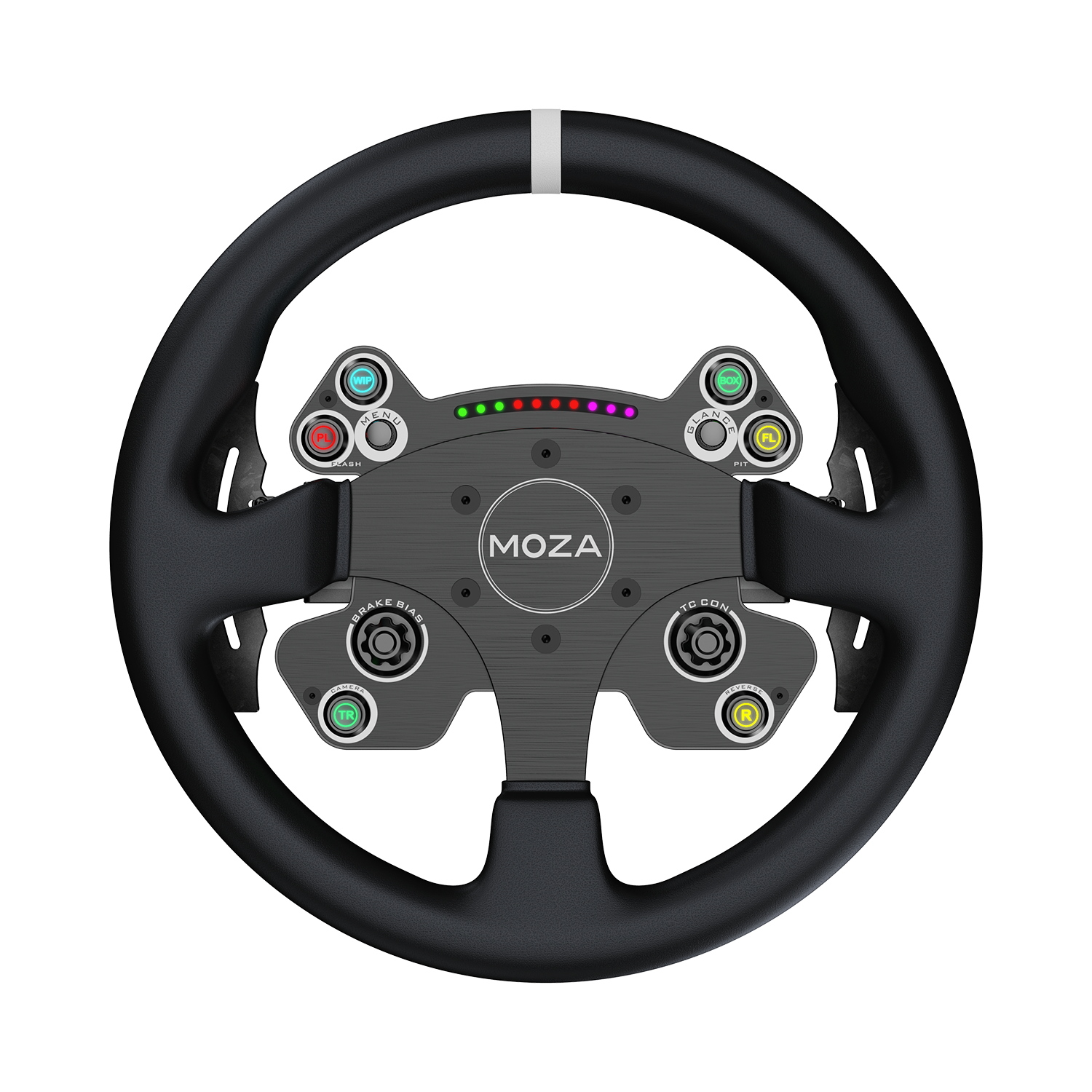 moza racing cs v2p steering wheel front view 