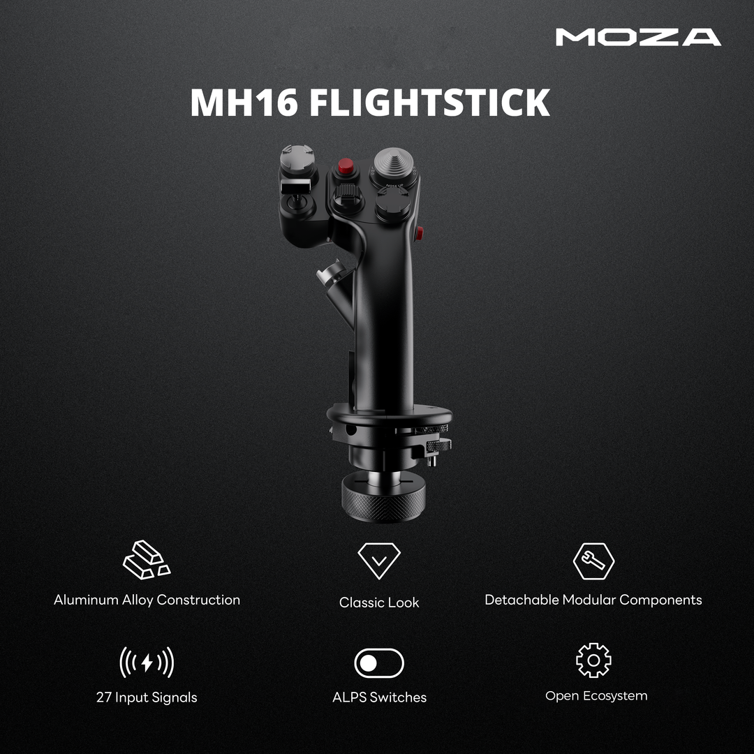 Moza Racing Flight Sim MH16 Flight Stick